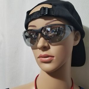 Red wing shoes safety glasses.